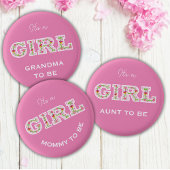 Blume ist es ein Mädchen, das AUNT ist Button