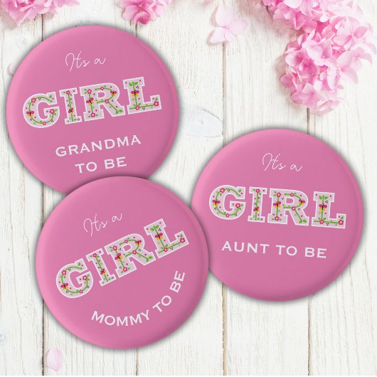 Blume ist es ein Mädchen, das AUNT ist Button