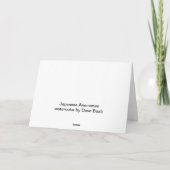 Blume - Japanische Anenomes Karte (Rückseite)