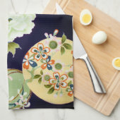 Blume, japanisches Design Geschirrtuch (Viertel Falte)