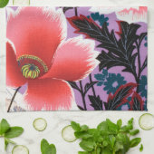Blume, japanisches Design Geschirrtuch (Gefaltet)