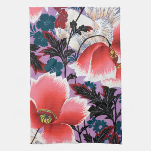 Blume, japanisches Design Geschirrtuch