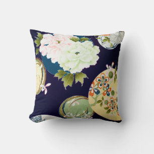 Blume, japanisches Design Kissen