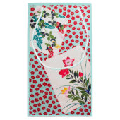 Blume, japanisches Design Kleine Geschenktüte (Rückseite)