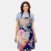 Blume, japanisches Design Schürze (Getragen)