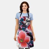 Blume, japanisches Design Schürze (Getragen)