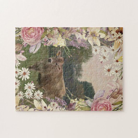 Blume Jersey Kuh Puzzle (Horizontal)