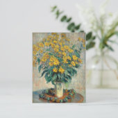 Blume Jerusalem Artichoke, 1880 (Öl auf Leinwand) Postkarte (Stehend Vorderseite)