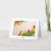 Blume Jubiläum Karte (Rückseite)