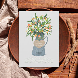 Blume Jug Wedding Probe Dinner Einladung
