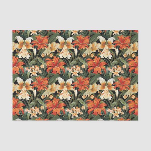 Blume Jugendstil Seidenpapier (Vorderseite)