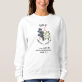 Blume JULI Christlich Sweatshirt (Vorderseite)