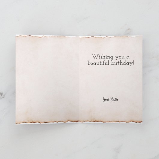 Blume Juli Geburtstag Karte (Innenseite)