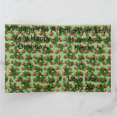 Blume Jumbo Birthday Card, Karte (Innenseite)