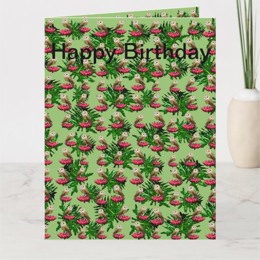 Blume Jumbo Birthday Card, Karte (Vorderseite)