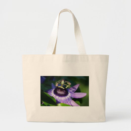 Blume Jumbo Stoffbeutel (Vorne)