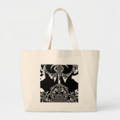 Blume Jumbo Stoffbeutel (Vorne)