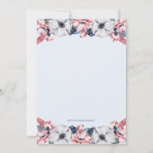 Blume, Junge | Erste Kommunion / Bestätigung Einladung (Rückseite)