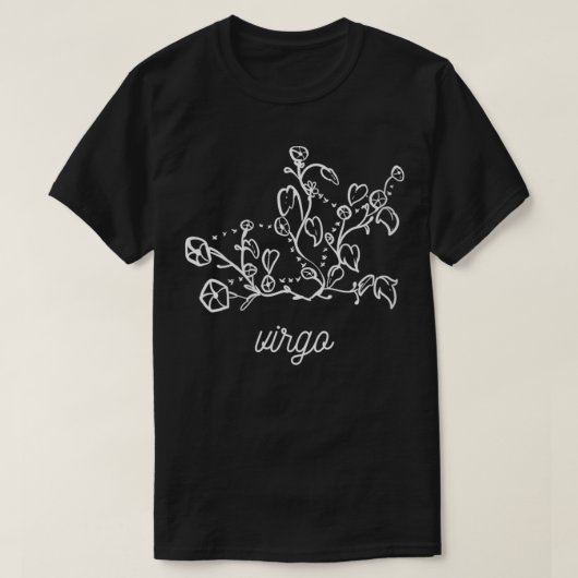 Blume Jungfrau Jungfrau Mann oder Frau T-Shirt (Design vorne)