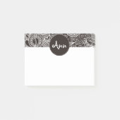 Blume Jungle Black Post-it Klebezettel (Vorderseite)