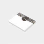 Blume Jungle Black Post-it Klebezettel (angewinkelt)