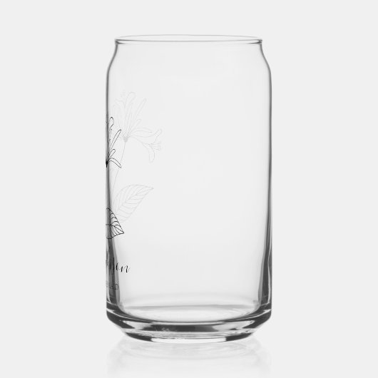 Blume Juni Honeysuckle Bridesmaid Dosenglas (Links)