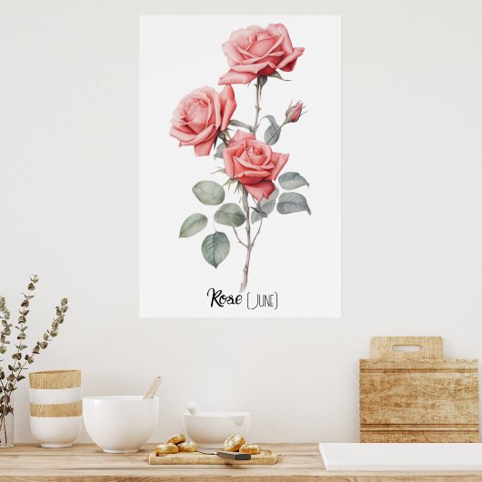 Blume (Juni) Poster (Küche)