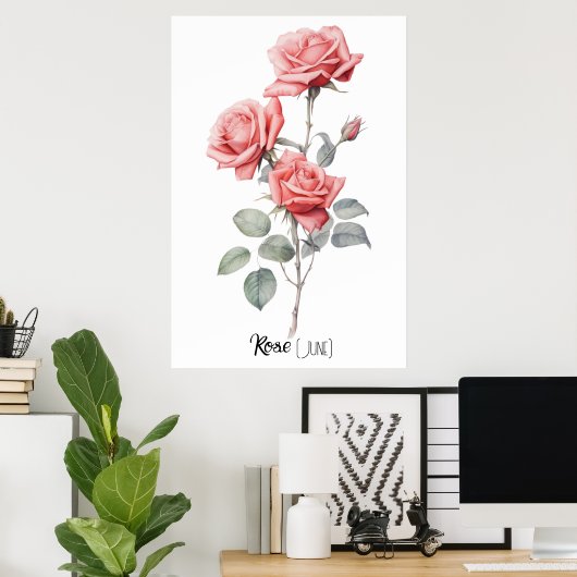 Blume (Juni) Poster (Heimbüro)
