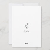 Blume, Juni, Rose, Honeysuckle Feiertagskarte (Rückseite)