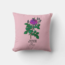 Blume Juni Rose Kissen