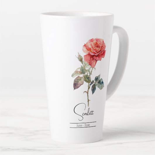 Blume Juni Rose Milchtasse (Rechte Ecke)