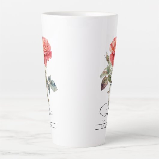 Blume Juni Rose Milchtasse (Vorderseite)