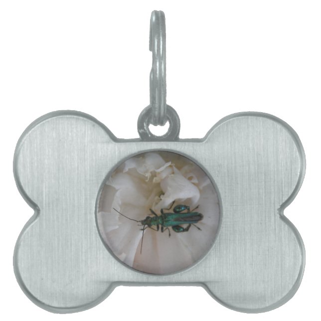 Blume Käfer Pet Tag Tiermarke (Vorderseite)