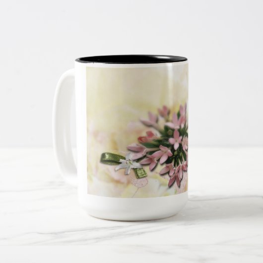Blume Kaffee Tasse (Vorderseite Links)