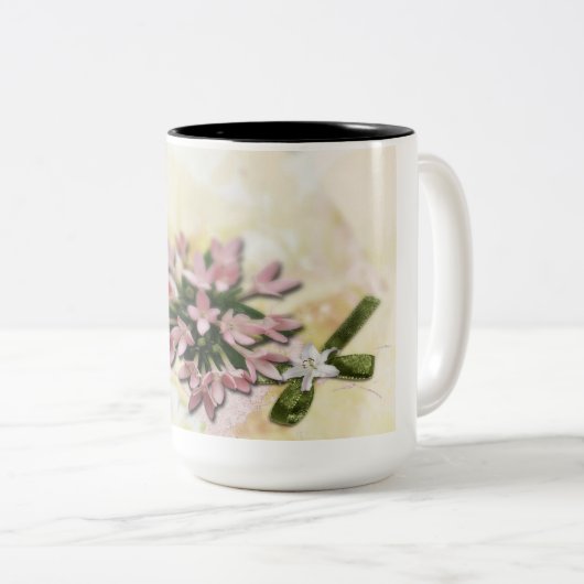 Blume Kaffee Tasse (VorderseiteRechts)