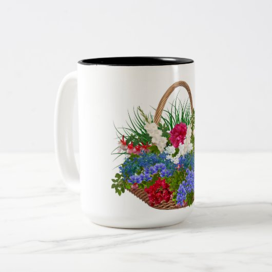 Blume Kaffee Tasse (Vorderseite Links)