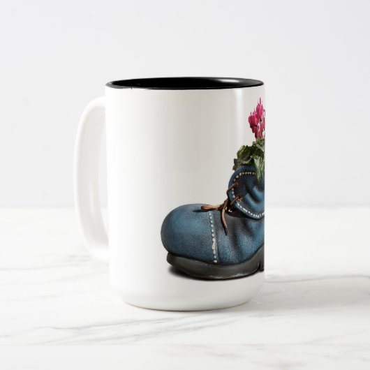 Blume Kaffee Tasse (Vorderseite Links)