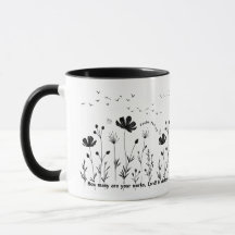 Blume Kaffee Tasse - 11oz, Blume auf der Tasse Erd