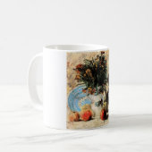 Blume, Kaffeeepot und Obst von Vincent van Gogh Kaffeetasse (Vorderseite Links)