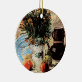 Blume, Kaffeeepot und Obst von Vincent van Gogh Keramik Ornament (Rechts)