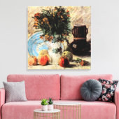 Blume, Kaffeeepot und Obst von Vincent van Gogh Leinwanddruck (Insitu (Wohnzimmer))