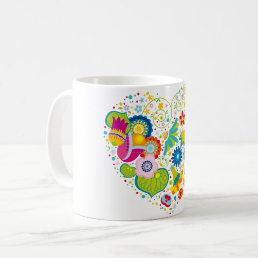 Blume Kaffeetasse (Vorderseite Links)