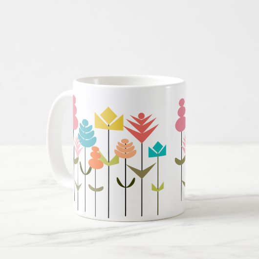 Blume Kaffeetasse (Vorderseite Links)