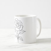 Blume Kaffeetasse (VorderseiteRechts)