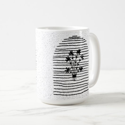 Blume Kaffeetasse (VorderseiteRechts)