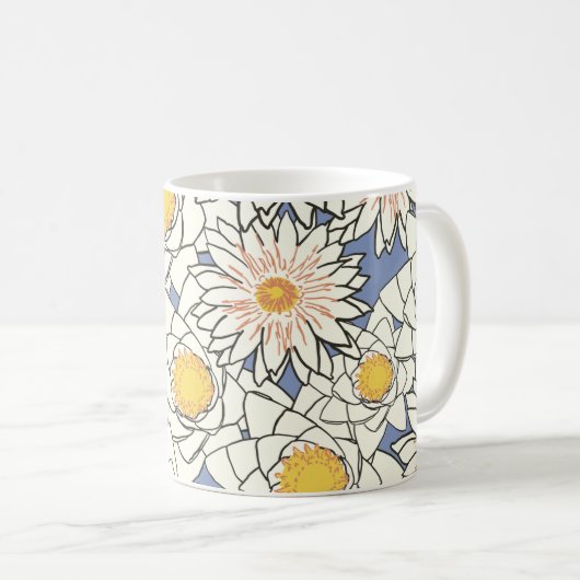 Blume Kaffeetasse (VorderseiteRechts)