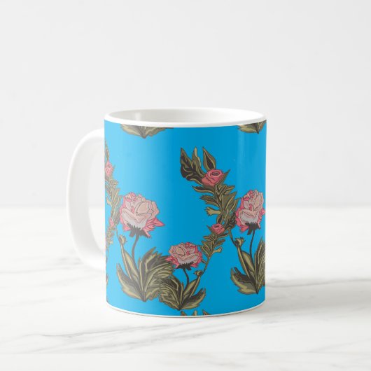 Blume Kaffeetasse (Vorderseite Links)