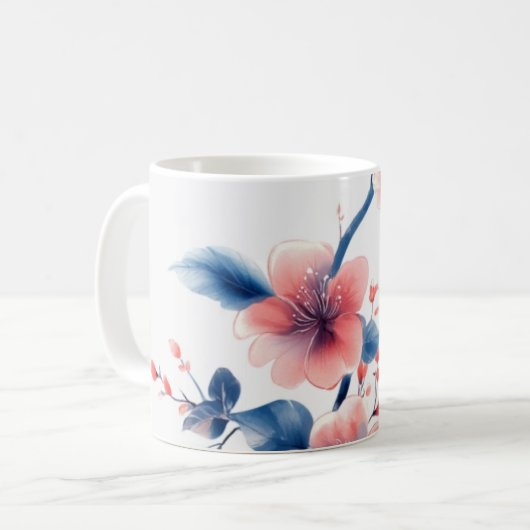 Blume Kaffeetasse (Vorderseite Links)