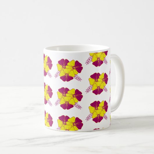Blume Kaffeetasse (VorderseiteRechts)