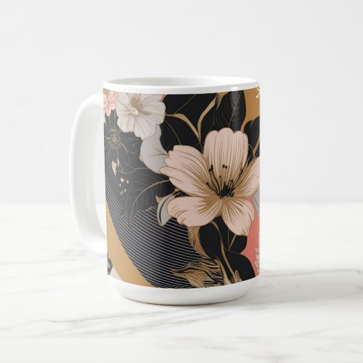 Blume Kaffeetasse (Vorderseite Links)